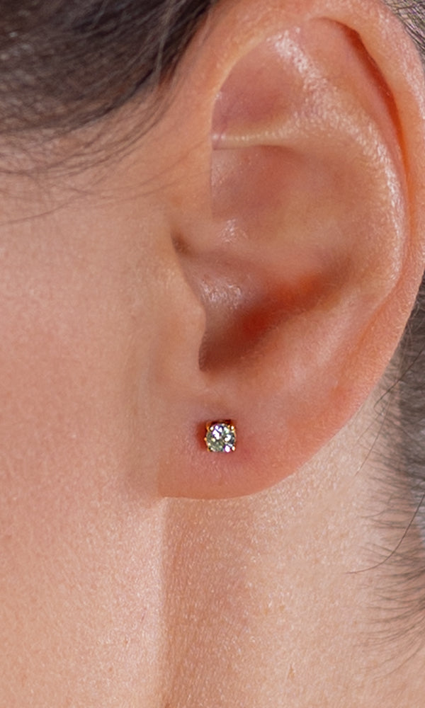 Gold Diamond Studs