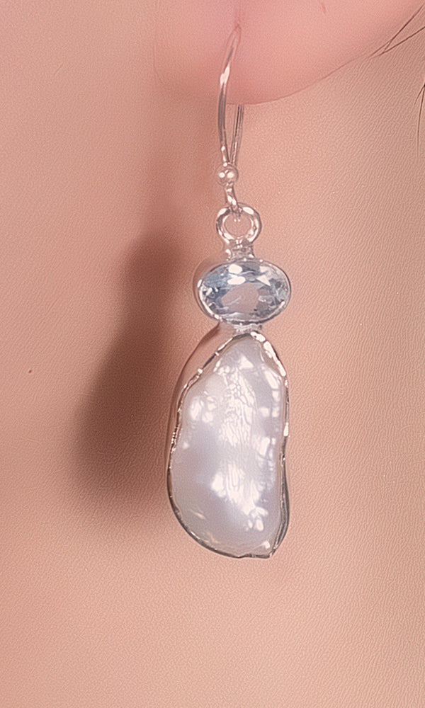 Water Pearl Earring - E18