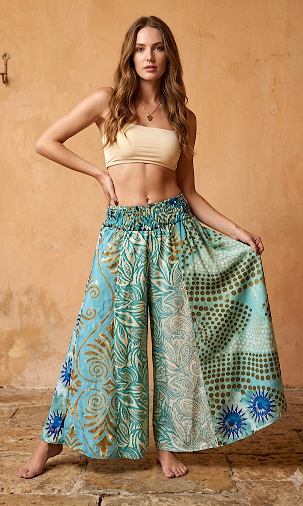 Glastonbury Trousers - Turquoise