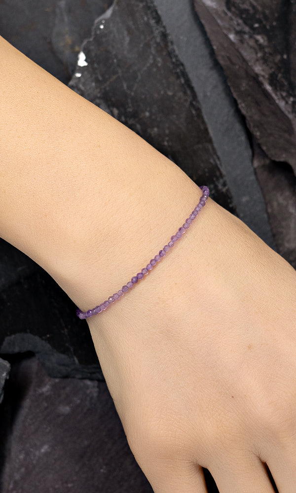 Amethyst Beaded Bracelet 1