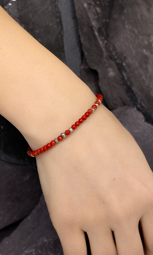 Italian Red Coral Bracelet