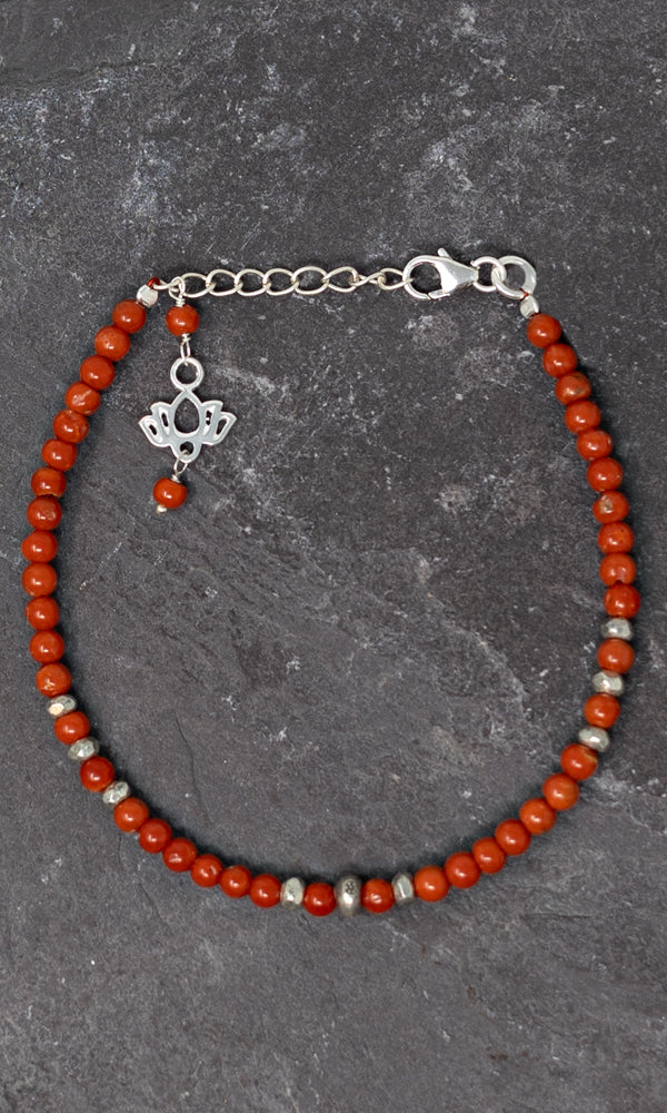 Italian Red Coral Bracelet