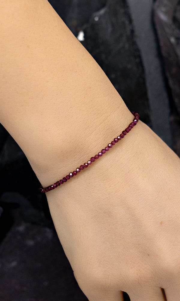 Garnet Beaded Bracelet 1