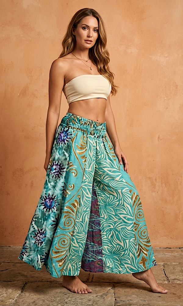 Glastonbury Trousers - Turquoise