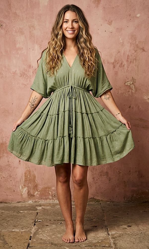 Roma Dress - Olive