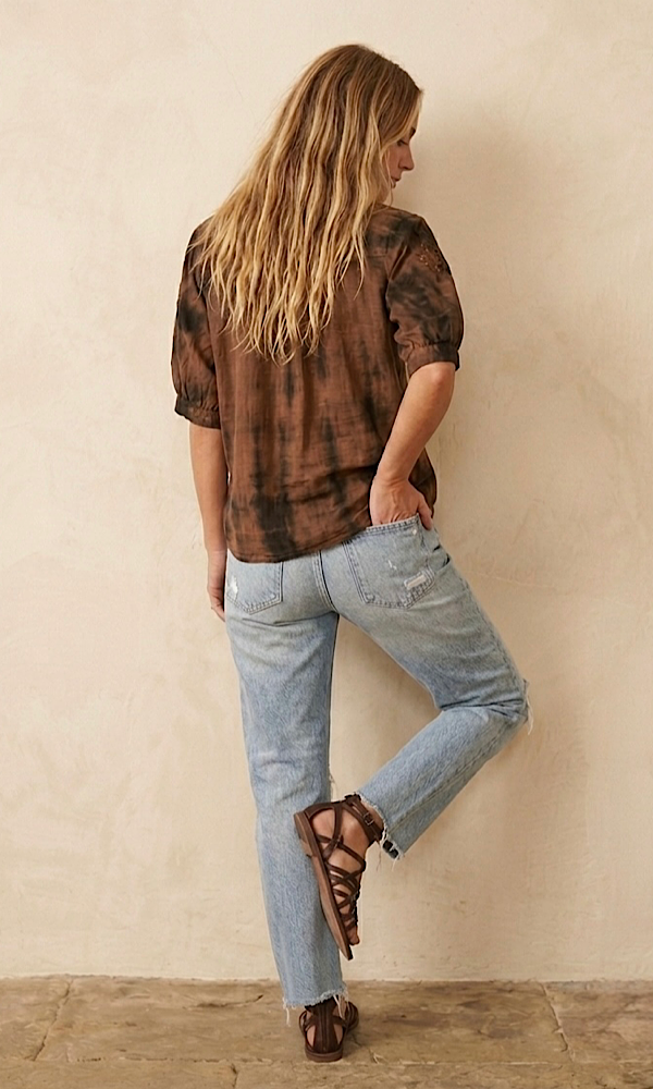 Nelly Top - Silk Brown