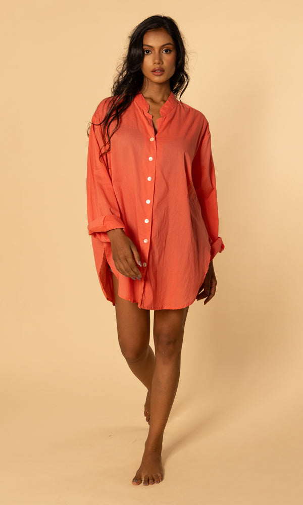 Isabella Shirt - Papaya