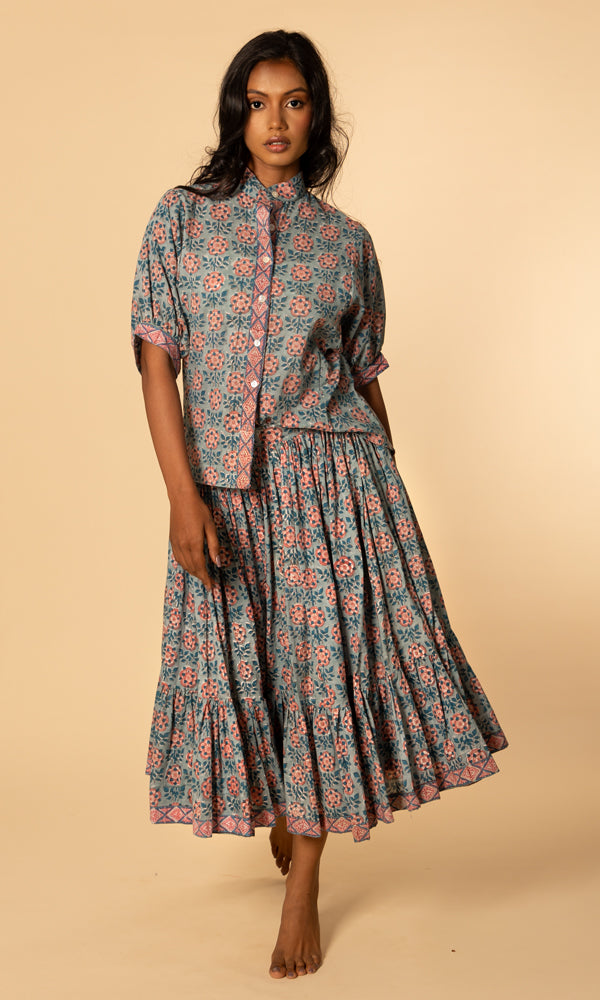 Layla Shirt - Blockprint AV2