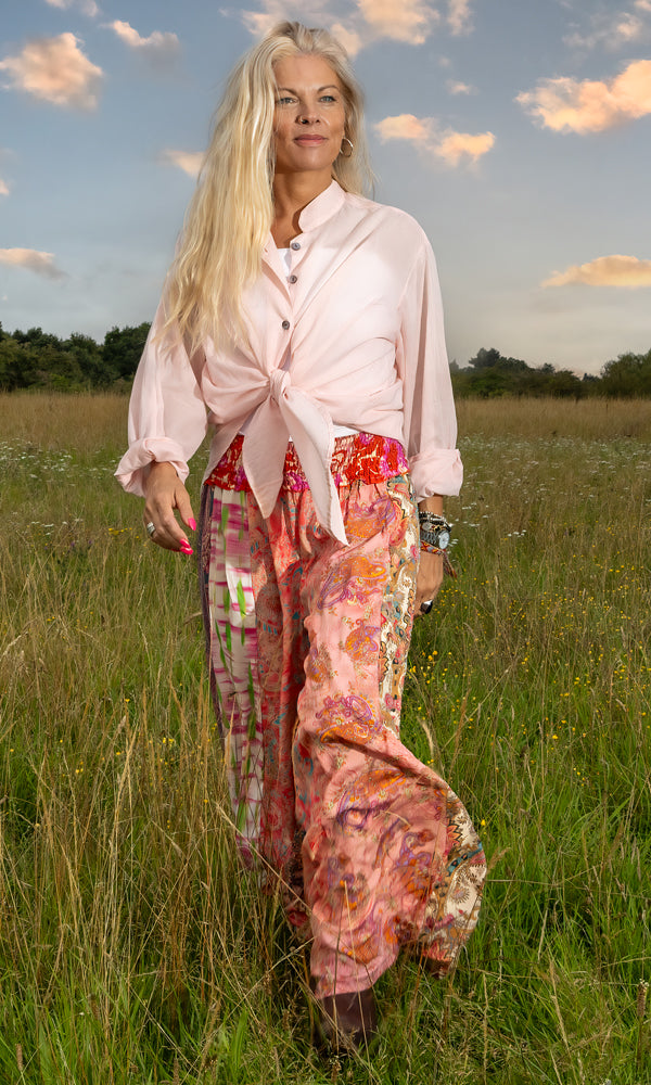 Glastonbury Trousers - Multicolour Pink Tone