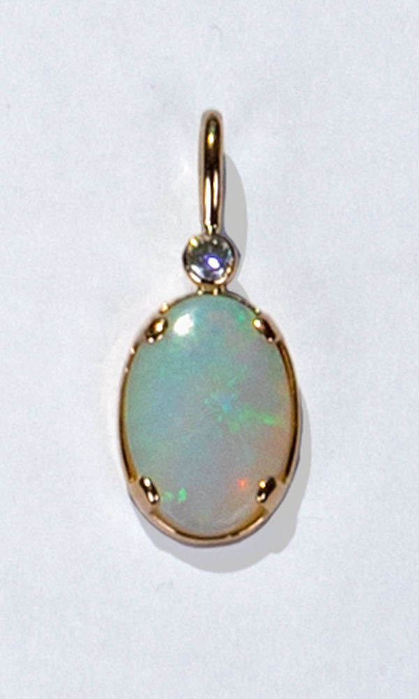 Gold Opal Pendant - 7