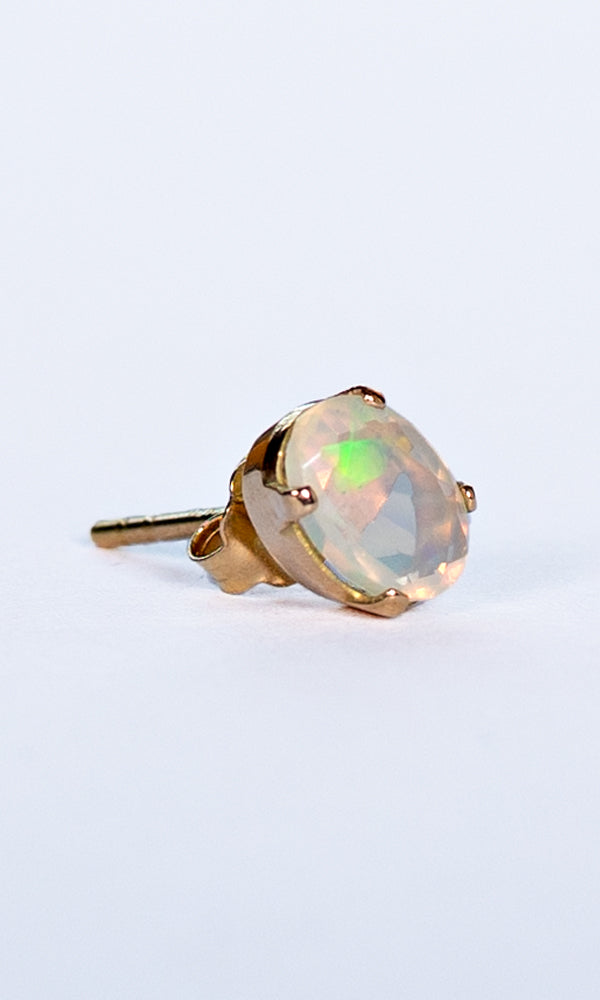 Gold Opal Studs