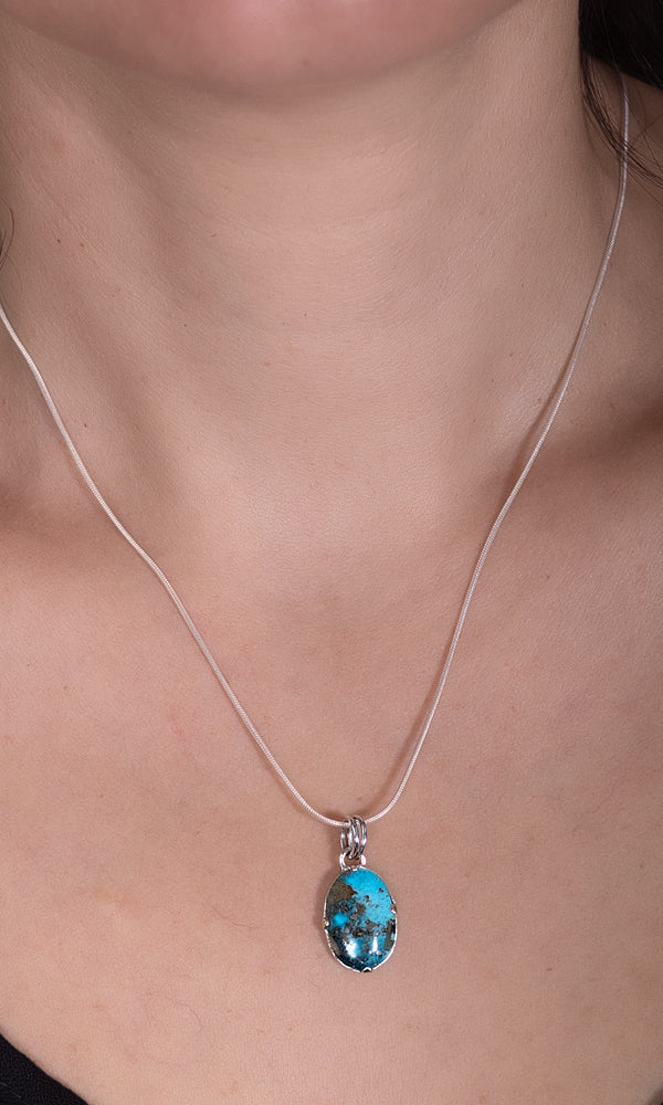 Iranian Turquoise Pendant 4