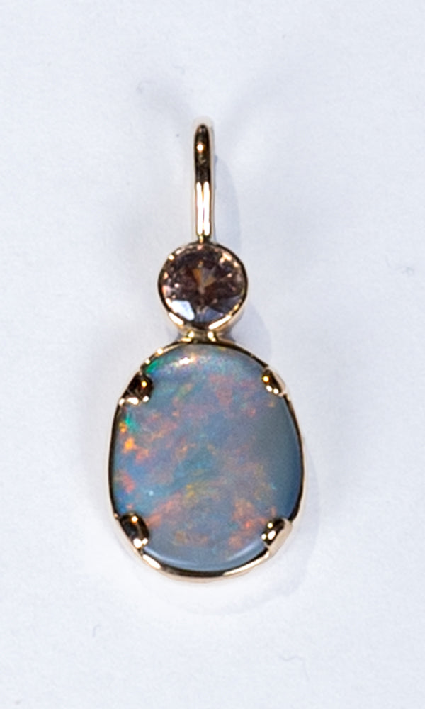 Gold Opal Pendant - 8