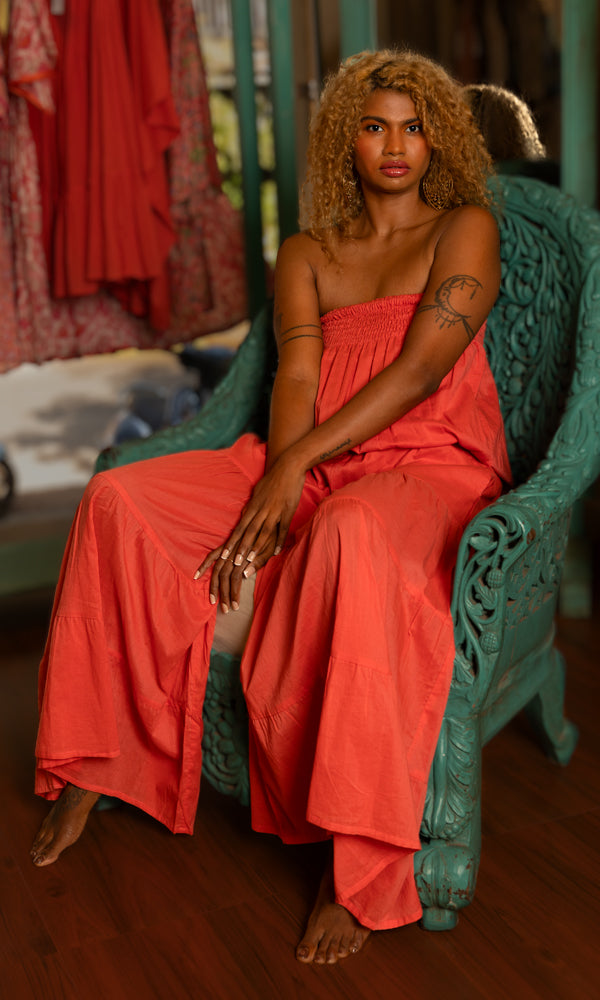 Cupid Jumpsuit - Papaya