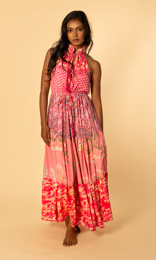 Tula Dress - Pink Patchwork