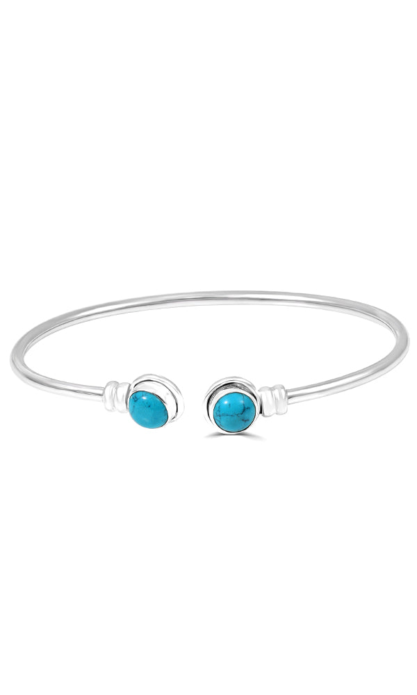 Silver Turquoise Bracelet -  BR9