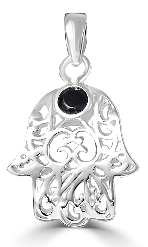 Hand Black Spinal Pendant - HP1A