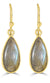 Gold Plated Labradorite Earring - GPL3
