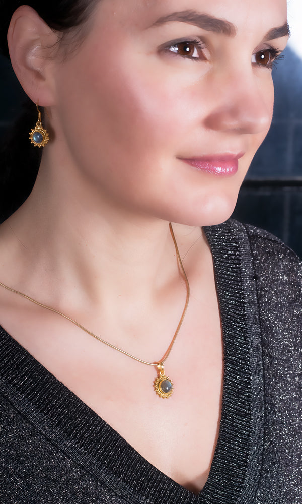 Labradorite Earrings - GPD1