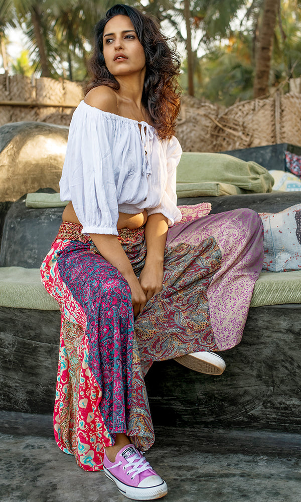 Glastonbury Trousers - Multicolour Pink Tone