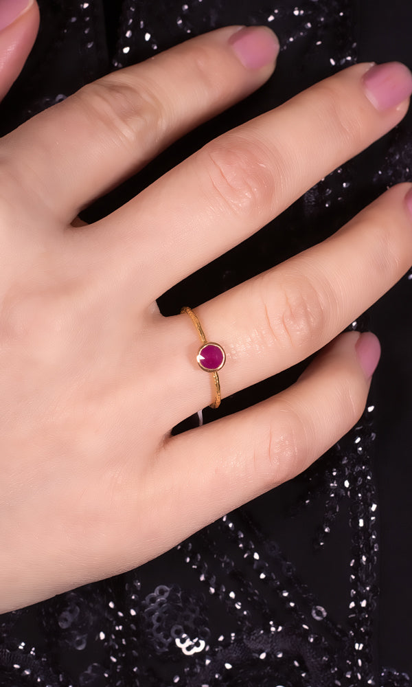 Gold+Ruby Ring - RG2205