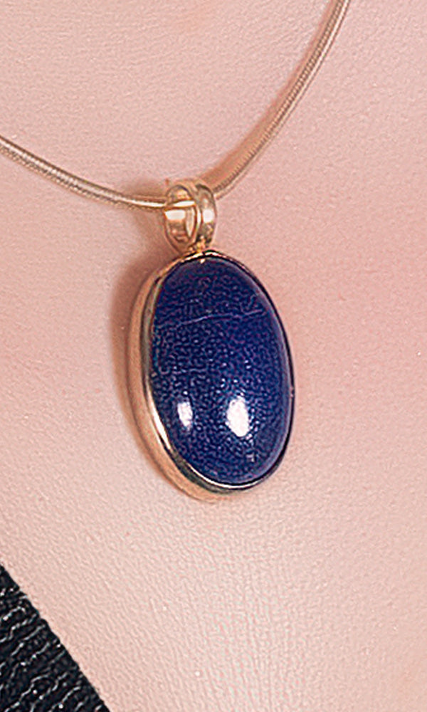 Lapis Lazuli Gold Plated Pendant (GPPe4)
