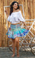 Latitude Skirt - Multicolour Blue Tone
