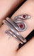 Garnet Snake Ring - RS2201